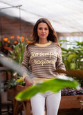Pull in cotone con scritta “Ho sempre ragione”