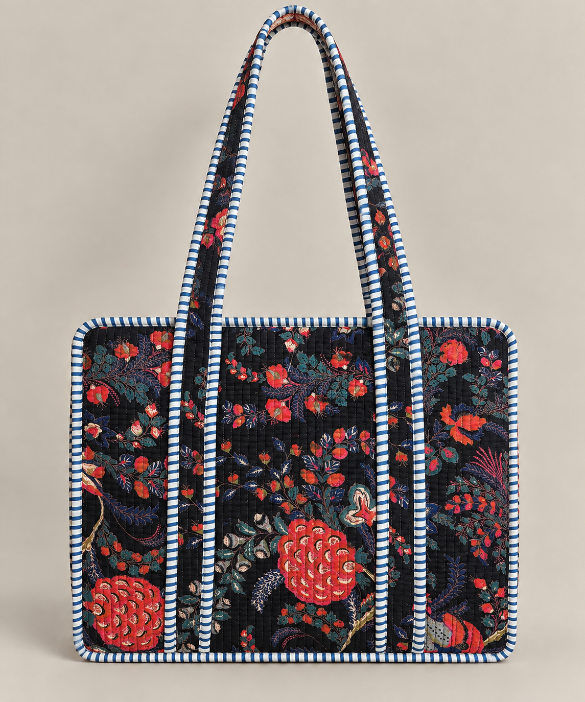Mini tote bag trapuntata