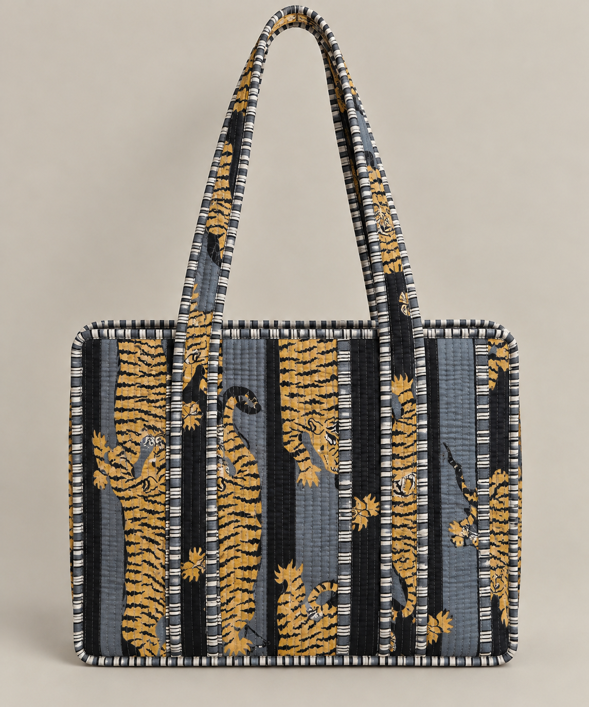 Mini tote bag trapuntata