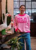 Pull con scritta “Non mi dovete stressare”
