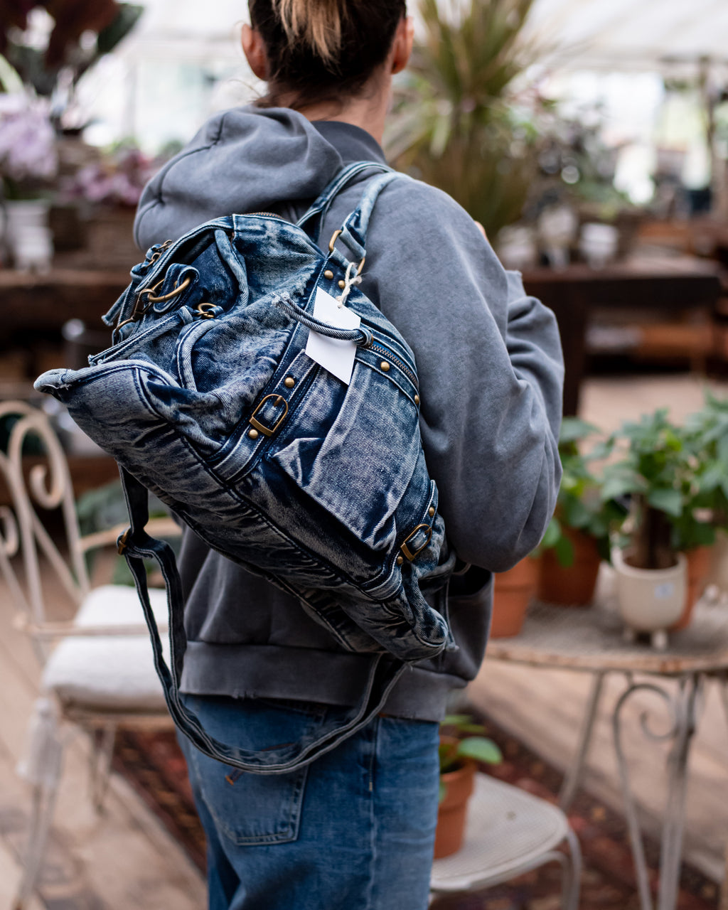 Borsa in denim lavato - Urban Vintage Style