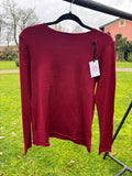 Maglia fine con scollo a barca