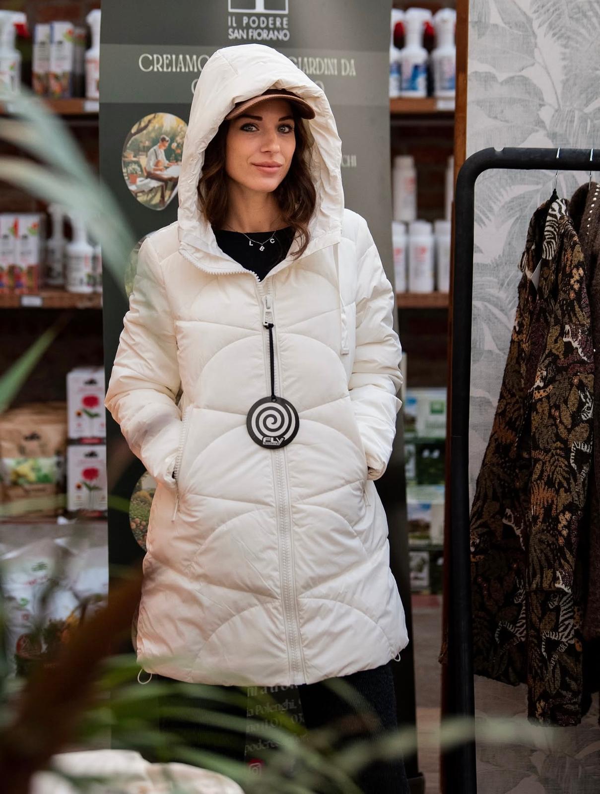 Piumino lungo bianco
