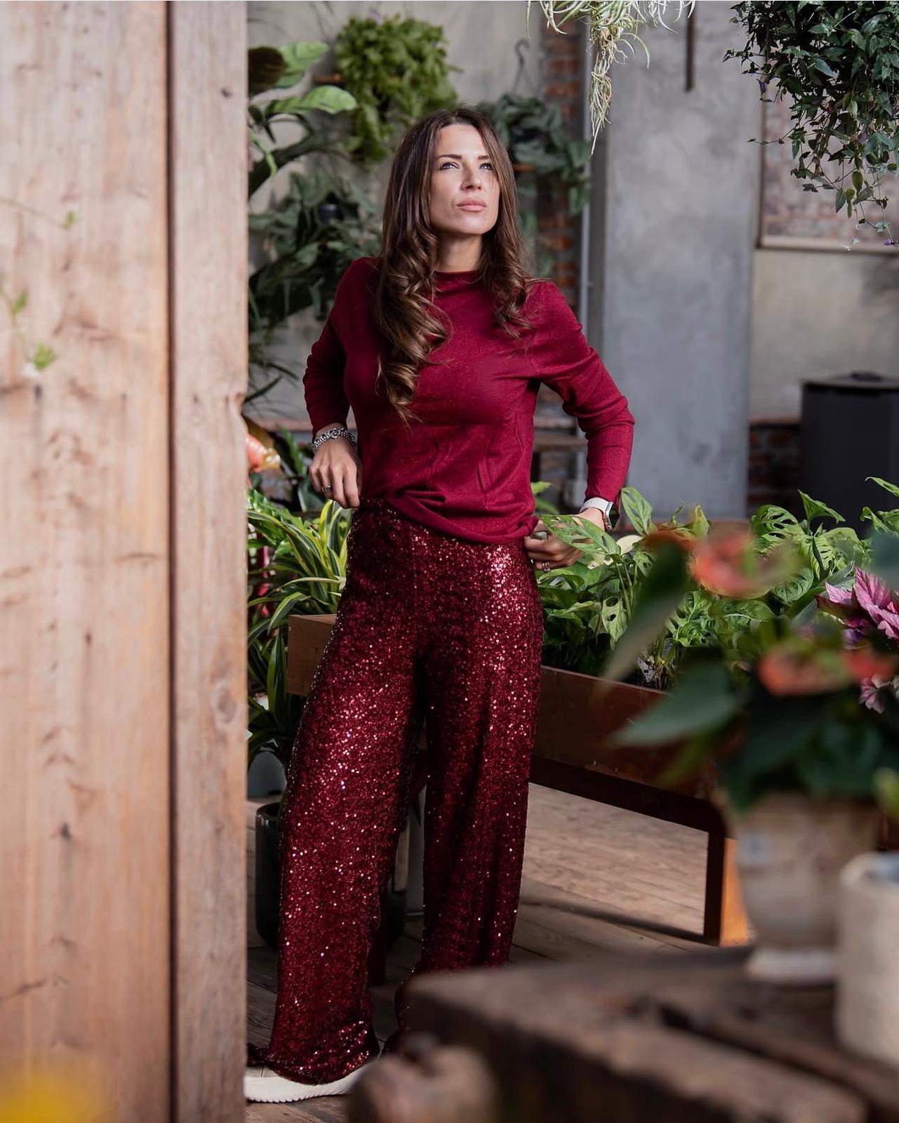 Pantaloni paillettes