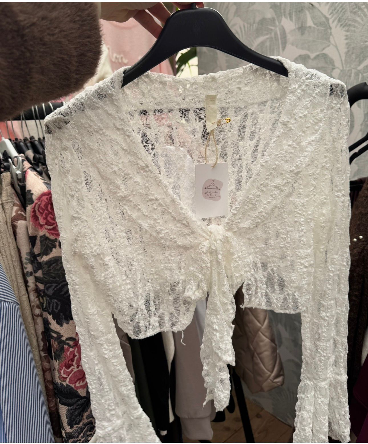 Coprispalle in pizzo