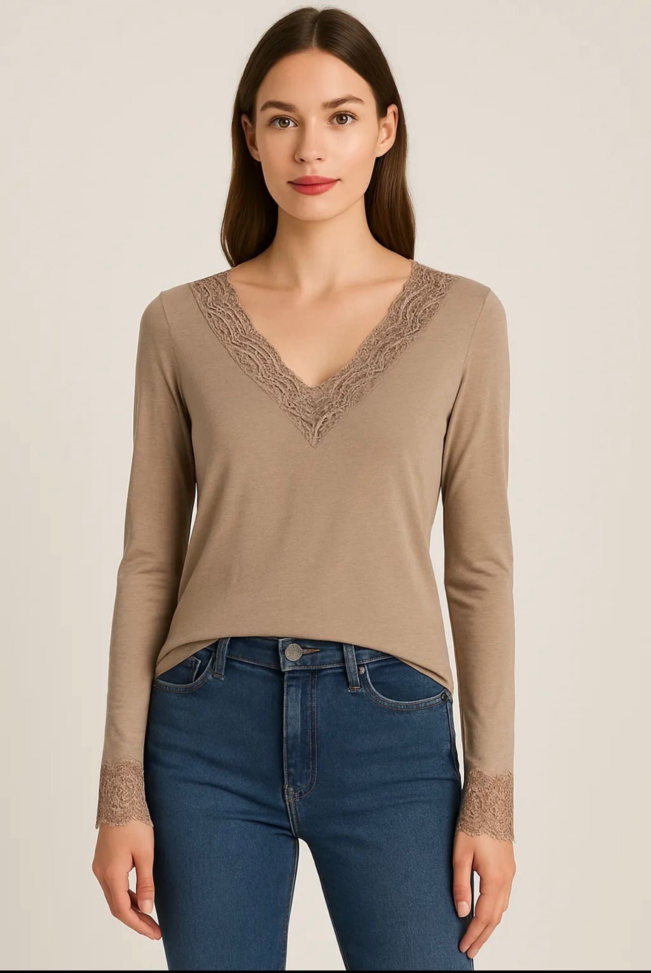Cashmerette scollo a V